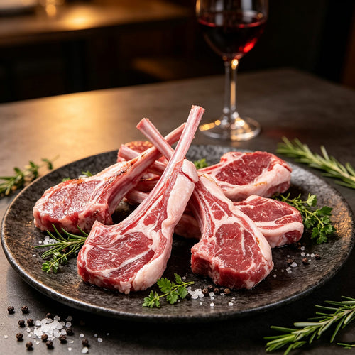 12 Bones French Style Tomahawk Lamb Chops