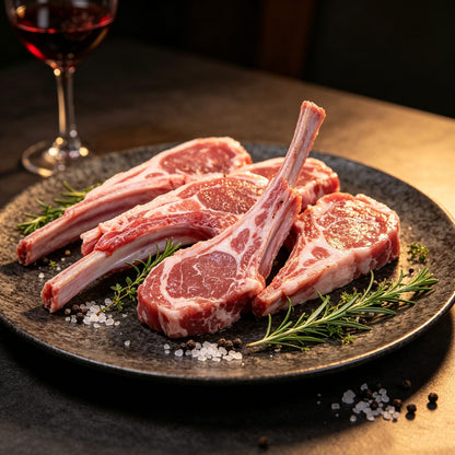 12 Bones French Style Tomahawk Lamb Chops