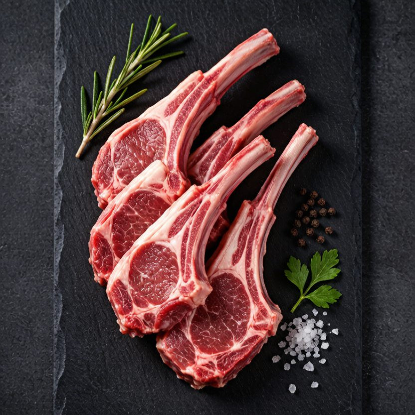 12 Bones French Style Tomahawk Lamb Chops